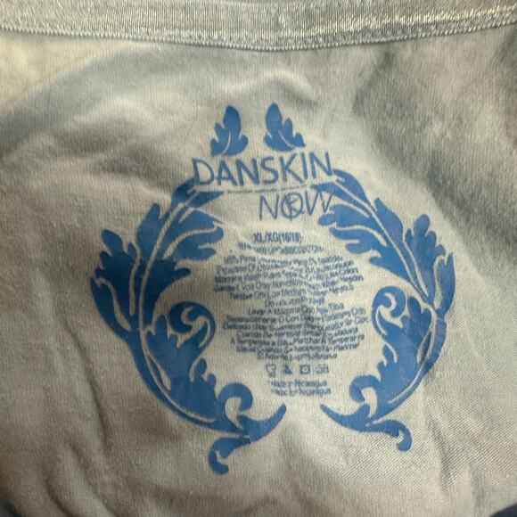 Danskin Sky Blue V-Neck Short Sleeve Tee - Picture 3 of 3